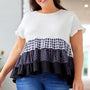 Plus Size Plaid Ruffled Babydoll Top - Crazy Like a Daisy Boutique #
