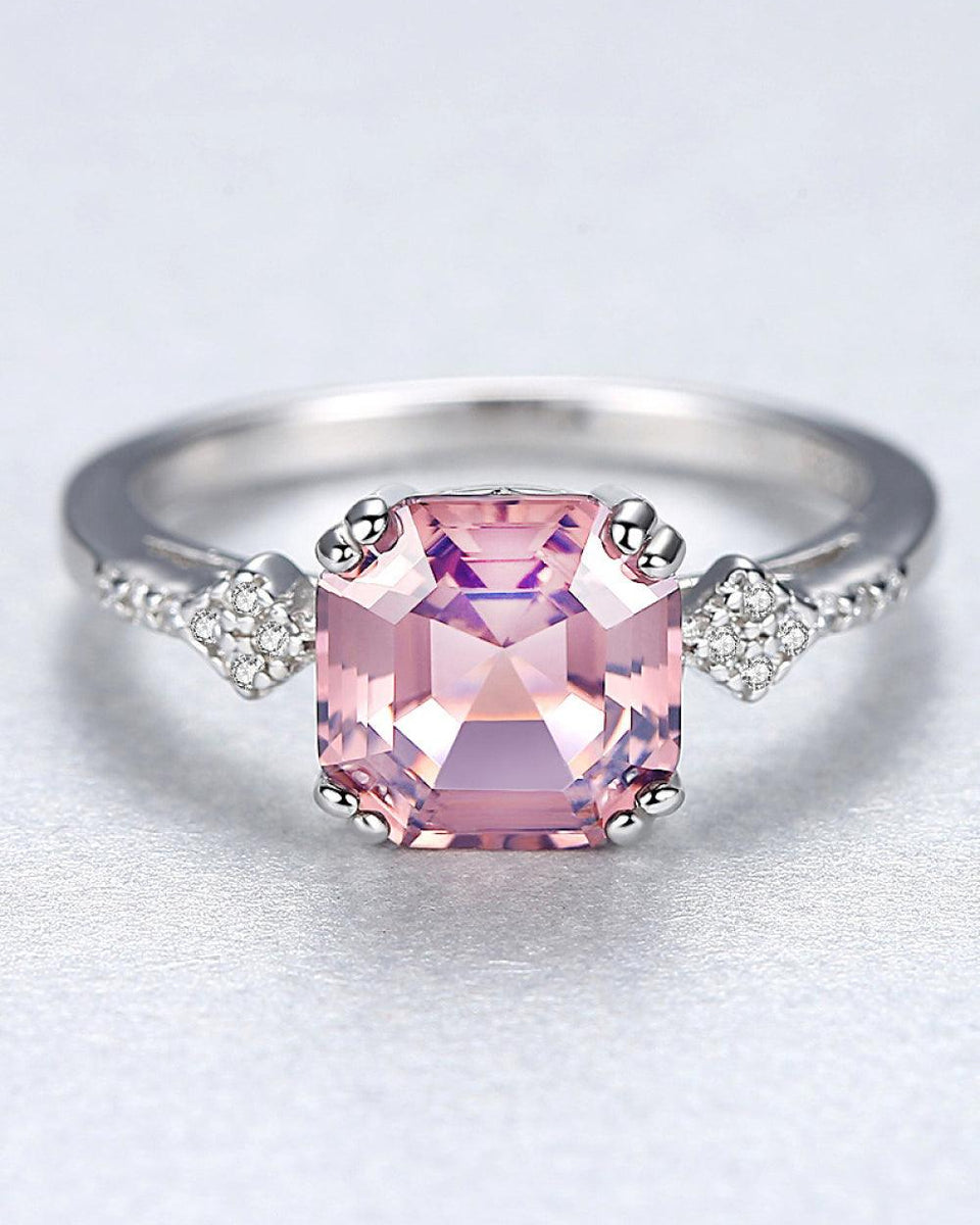 Morganite 925 Sterling Silver Ring - Crazy Like a Daisy Boutique