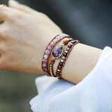Natural Stone Layered Bracelet - Crazy Like a Daisy Boutique #