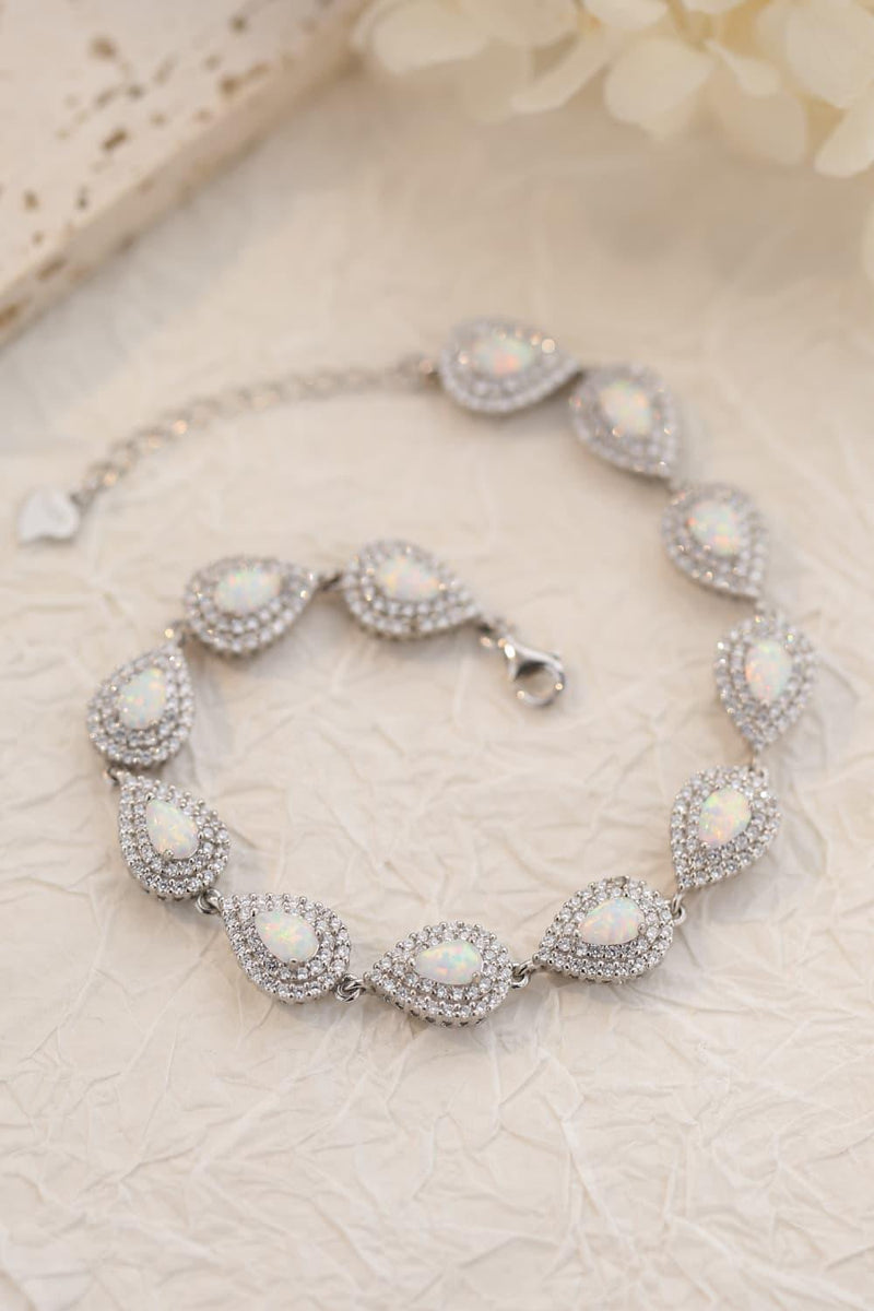 7" Opal Bracelet 925 Sterling Silver - Crazy Like a Daisy Boutique