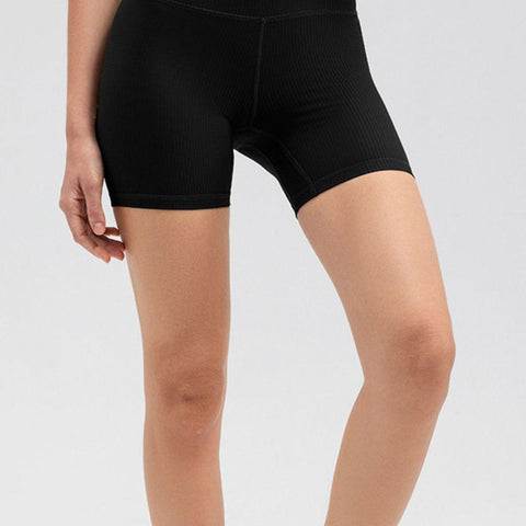 Wide Waistband Slim Fit Sports Shorts - Crazy Like a Daisy Boutique