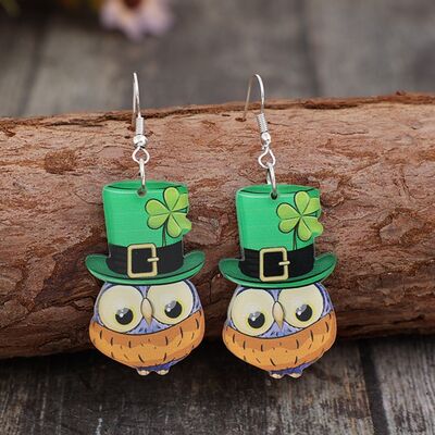 Owl Acrylic Dangle Earrings - Crazy Like a Daisy Boutique #