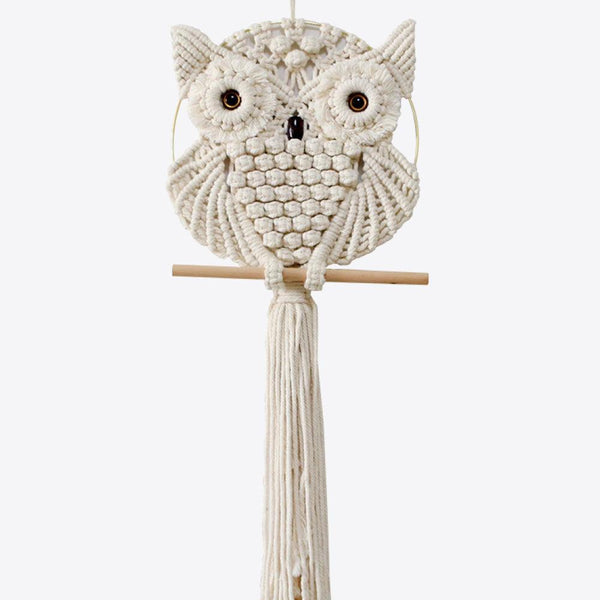 Hand-Woven Owl Macrame Wall Hanging - Crazy Like a Daisy Boutique