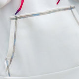 Contrast Stitching Drawstring Raglan Sleeve Hoodie - Crazy Like a Daisy Boutique