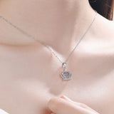 Moissanite Crown 925 Sterling Silver Necklace - Crazy Like a Daisy Boutique #