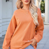 Round Neck Dropped Shoulder THANKFUL Graphic Sweatshirt - Crazy Like a Daisy Boutique