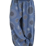 Full Size Ruched High Waist Printed Pants - Crazy Like a Daisy Boutique #