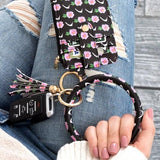Key Ring Wallet Bracelet ID Zip Up - Crazy Like a Daisy Boutique