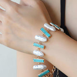 Turquoise Alloy Bracelet - Crazy Like a Daisy Boutique