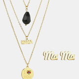Triple-layer MAMA I LOVE YOU 18K gold-plated Pemdant Combo Deal - Crazy Like a Daisy Boutique