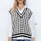Ribbed V-Neck Sleeveless Sweater - Crazy Like a Daisy Boutique