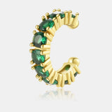 Inlaid Zircon Single Cuff Earring - Crazy Like a Daisy Boutique