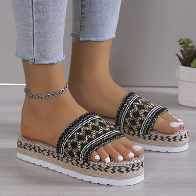 Open Toe Platform Sandals - Crazy Like a Daisy Boutique #