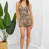 Marina West Swim Full Size Clear Waters Swim Dress in Leopard - Crazy Like a Daisy Boutique #