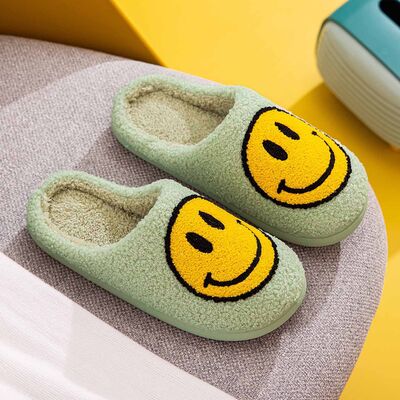 Melody Smiley Face Slippers - Crazy Like a Daisy Boutique #