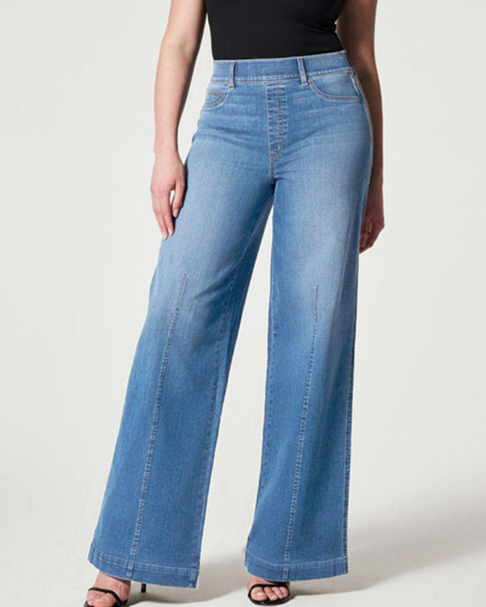 Wide Leg Long Jeans - Crazy Like a Daisy Boutique