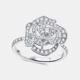 3.4 Carat Moissanite Flower Shape Ring - Crazy Like a Daisy Boutique