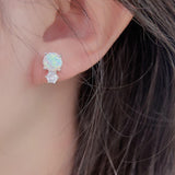 4-Prong Opal Stud Earrings - Crazy Like a Daisy Boutique