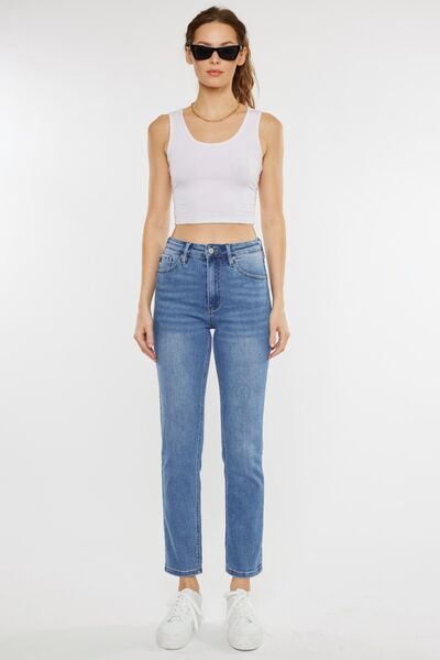 Kancan Full Size Cat's Whiskers High Waist Jeans - Crazy Like a Daisy Boutique #