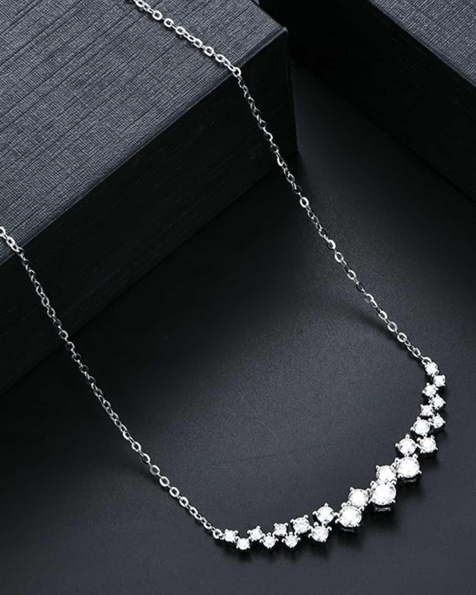 1.64 Carat Moissanite 925 Sterling Silver Necklace - Crazy Like a Daisy Boutique