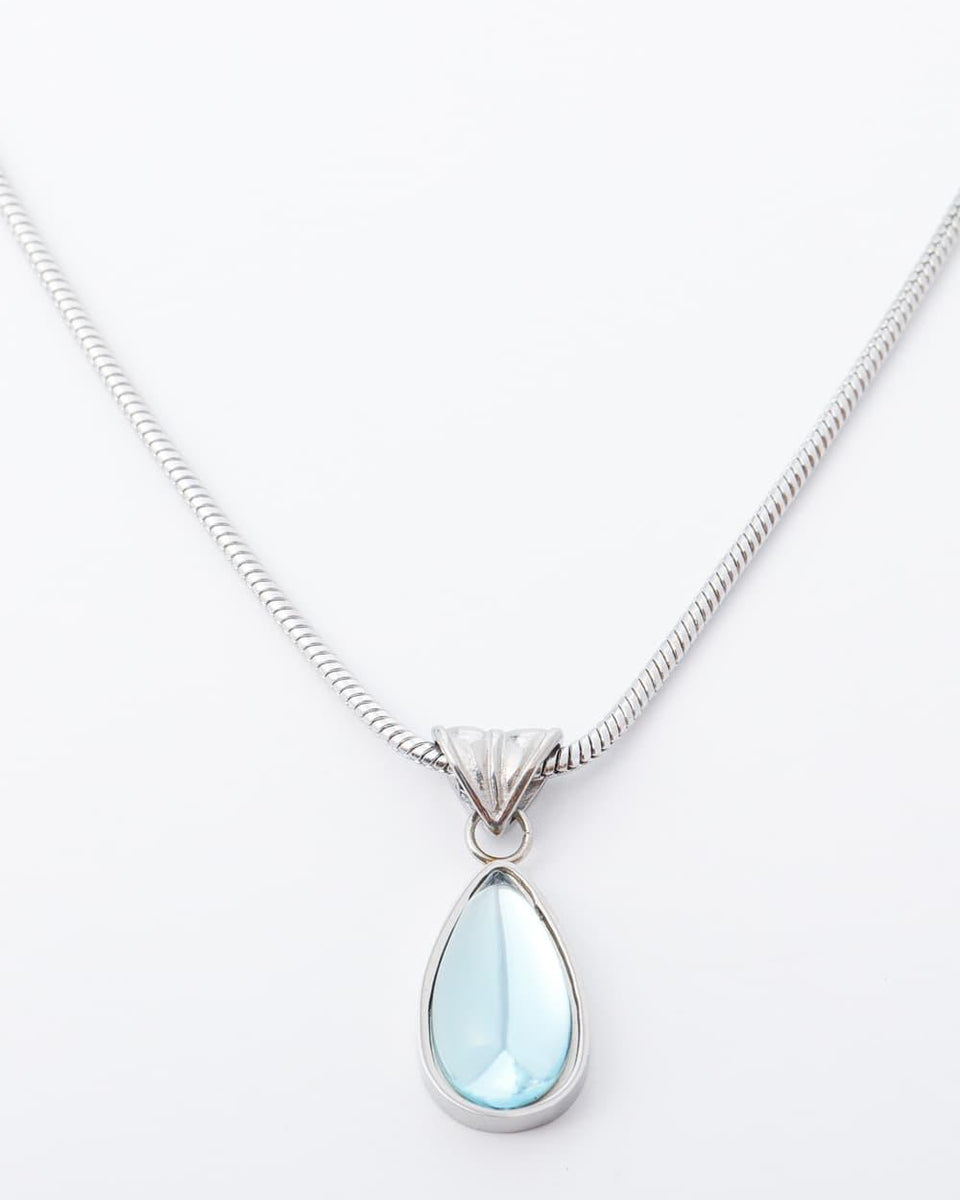 Teardrop Shape Titanium Steel Pendant Necklace - Crazy Like a Daisy Boutique