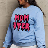 Simply Love Full Size MOM STER Graphic Sweatshirt - Crazy Like a Daisy Boutique