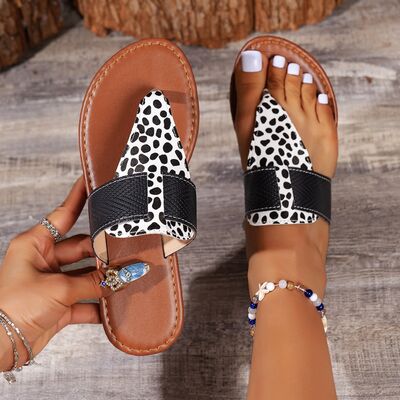 Animal Print Open Toe Sandals - Crazy Like a Daisy Boutique #