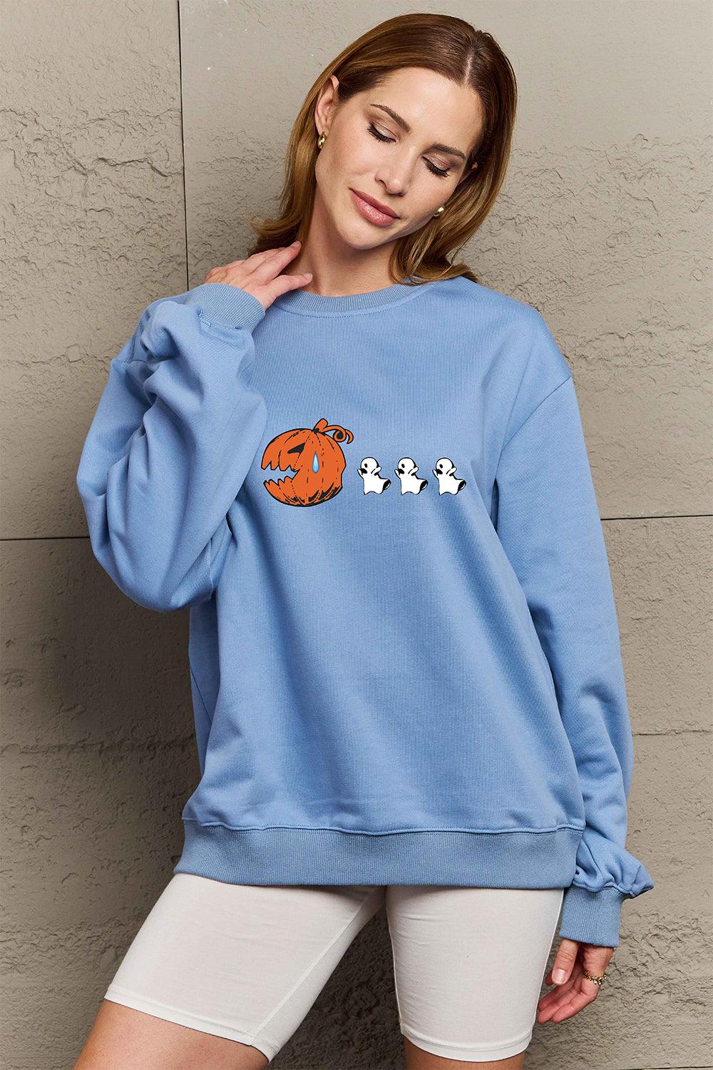 Simply Love Full Size Graphic Dropped Shoulder Sweatshirt - Crazy Like a Daisy Boutique