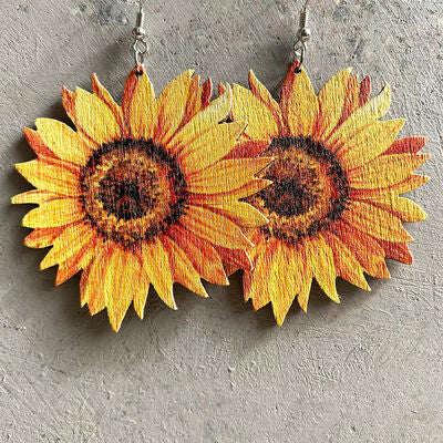 Iron Hook Wooden Earrings - Crazy Like a Daisy Boutique #