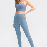 Wide Waistband Slim Fit Long Sports Pants - Crazy Like a Daisy Boutique