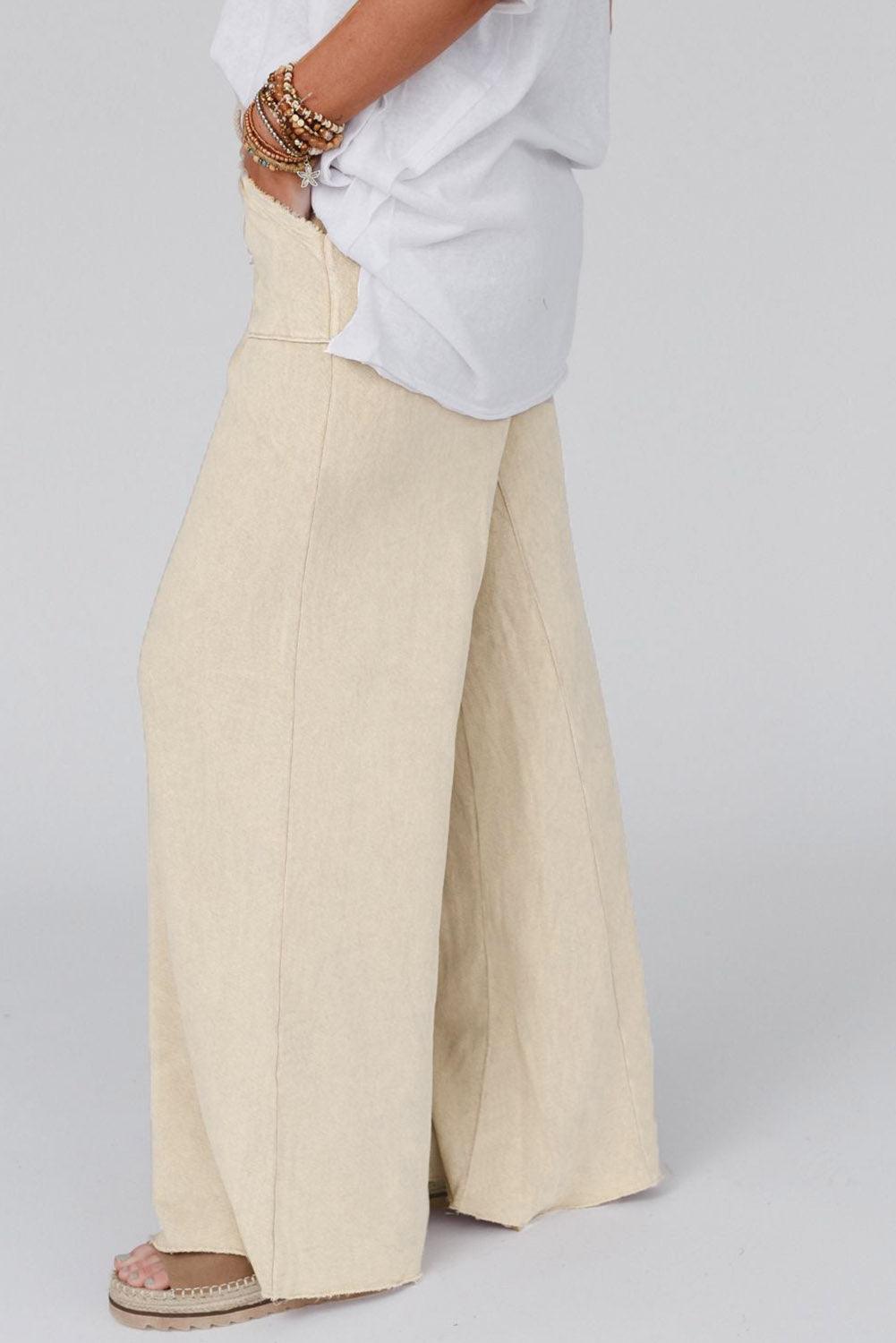 Wide Leg Pocketed Pants - Crazy Like a Daisy Boutique #