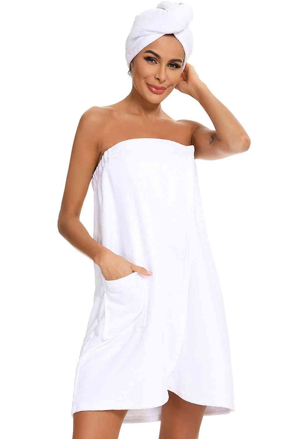 Strapless Robe with pocket - Crazy Like a Daisy Boutique #