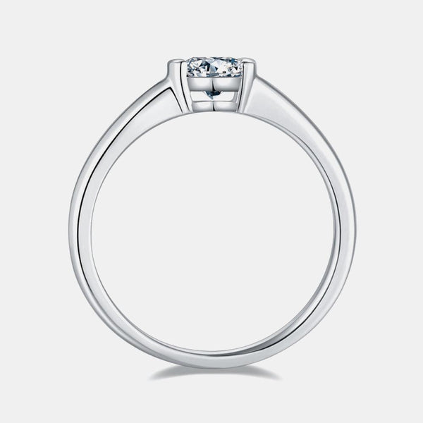 Moissanite 925 Sterling Silver Solitaire Ring - Crazy Like a Daisy Boutique