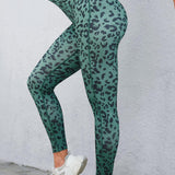 Leopard Print Wide Waistband Leggings - Crazy Like a Daisy Boutique