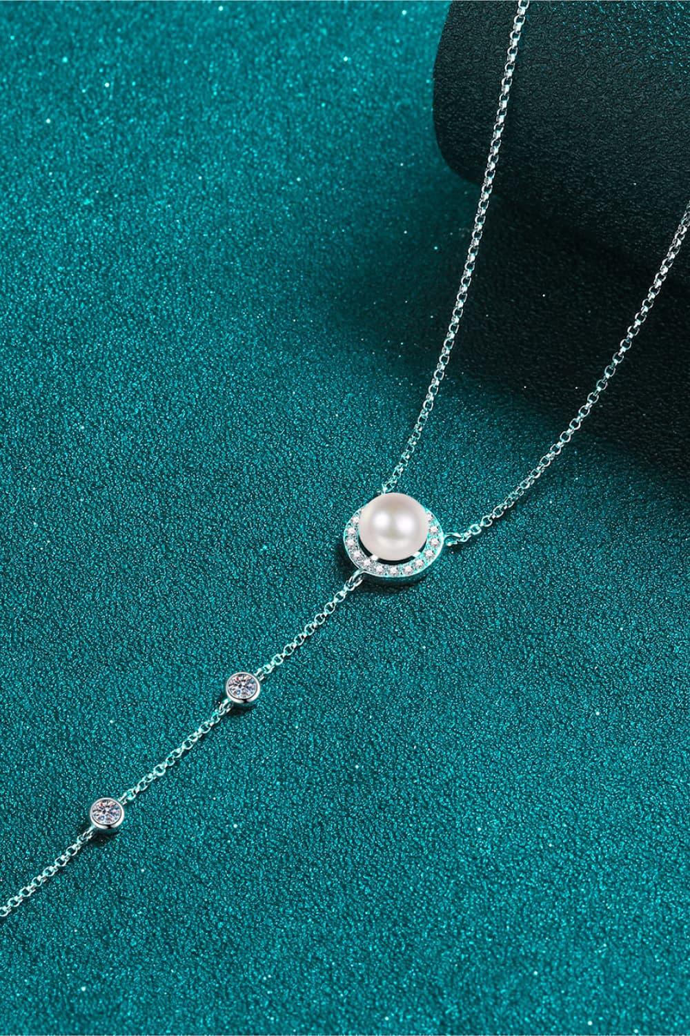 Moissanite Rhodium-Plated Necklace - Crazy Like a Daisy Boutique #