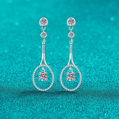 1 Carat Moissanite 925 Sterling Silver Drop Earrings - Crazy Like a Daisy Boutique