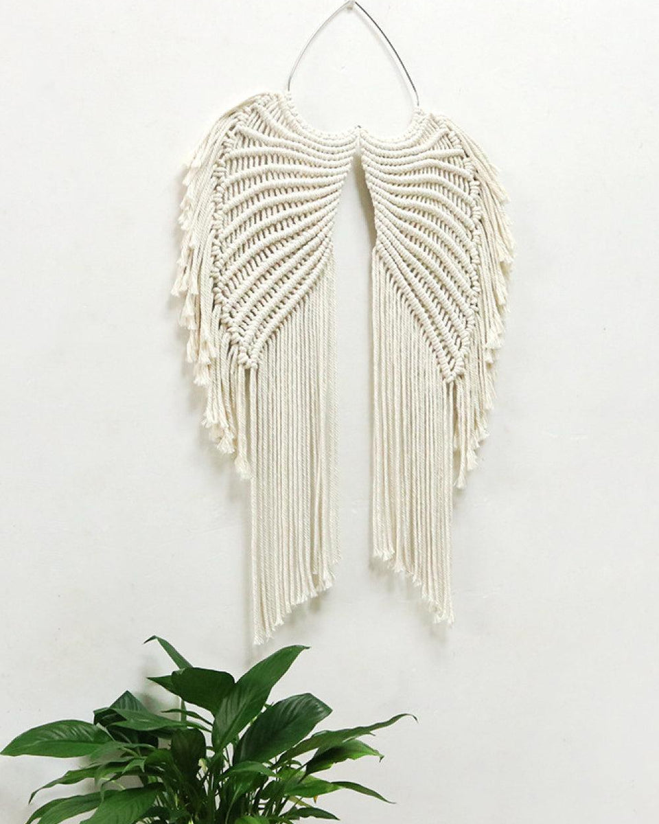 Macrame Angel Wings Wall Hanging - Crazy Like a Daisy Boutique