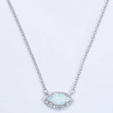 Opal Pendant Necklace 18k Rose Gold-Plated - Crazy Like a Daisy Boutique