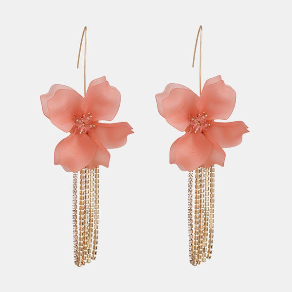 Flower Shape Acrylic Dangle Earrigs - Crazy Like a Daisy Boutique