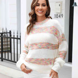Striped Drop Shoulder Sweater - Crazy Like a Daisy Boutique #