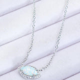 Opal Pendant Necklace 18k Rose Gold-Plated - Crazy Like a Daisy Boutique