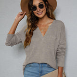 Dropped Shoulder High-Low Waffle-Knit Top - Crazy Like a Daisy Boutique