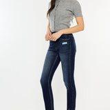 Kancan Full Size Cat's Whiskers Raw Hem High Waist Jeans - Crazy Like a Daisy Boutique #