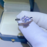 2 Carat Moissanite 925 Sterling Silver Ring - Crazy Like a Daisy Boutique #