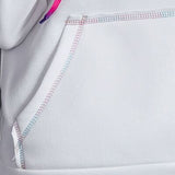 Contrast Stitching Drawstring Raglan Sleeve Hoodie - Crazy Like a Daisy Boutique