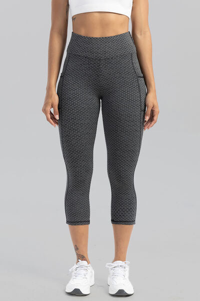 Contrast Stitching High Waist Active Pants - Crazy Like a Daisy Boutique