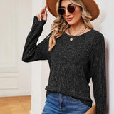 Heathered Round Neck Top - Crazy Like a Daisy Boutique