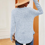 Heathered Round Neck Top - Crazy Like a Daisy Boutique