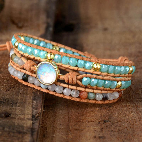 Opal Beaded Layered Bracelet - Crazy Like a Daisy Boutique
