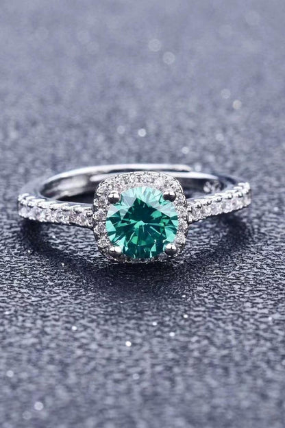 Green Moissanite Cluster Ring 3 Carat - Crazy Like a Daisy Boutique
